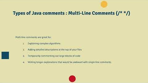 Java Comments Tutorial 2025 | Single Line, Multi-Line & Documentation Comments