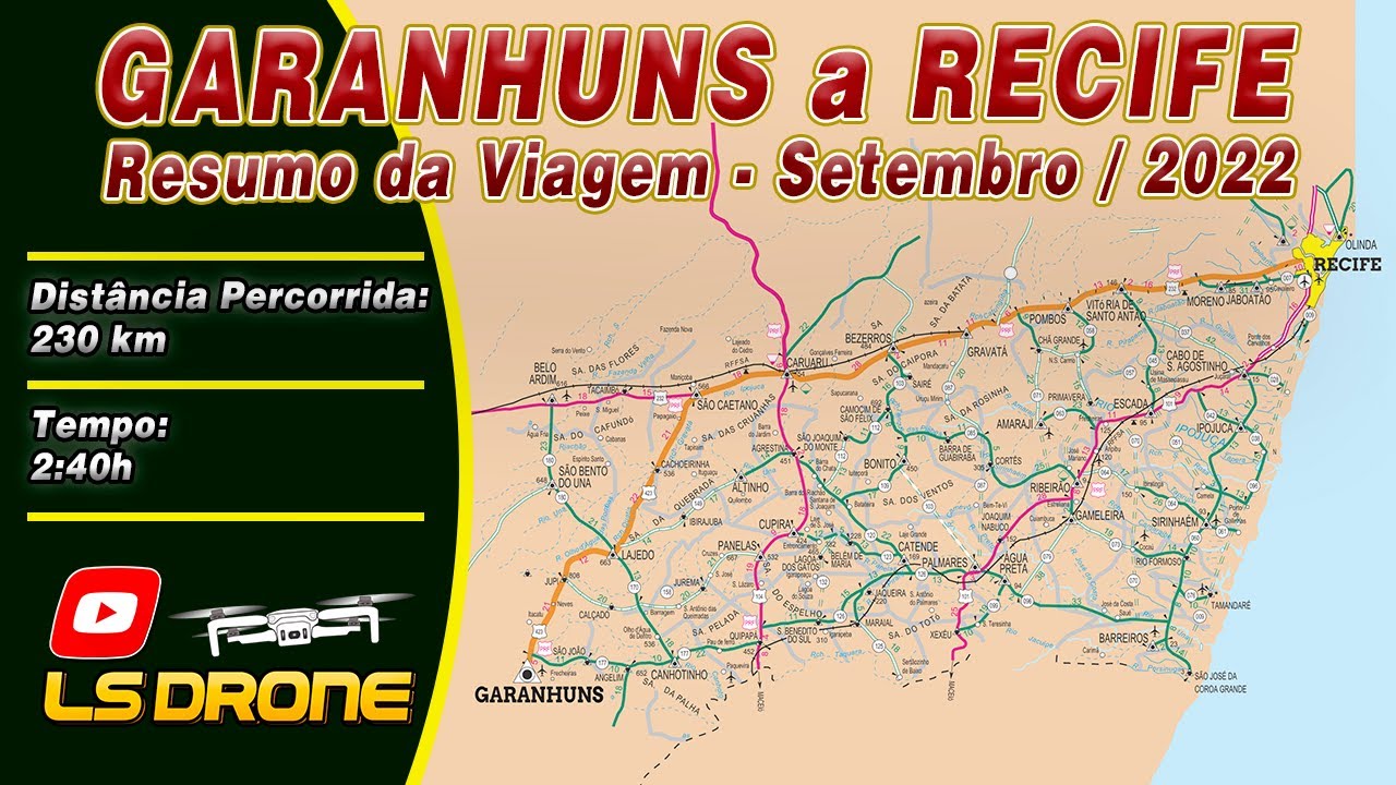 GARANHUNS A RECIFE | Via Terrestre - 230 Km resumido para vc - YouTube