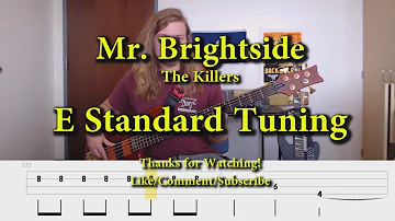Mr. Brightside - The Killers (Bass Cover with Tabs)