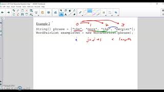 AP Computer Science WordPair Free Response Question part a