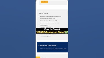 How to Check WBJEE Response Sheet✅ | WBJEE Response Sheet 2025 | WBJEE 2025