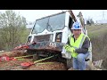 Winching from the rear using a pick and pull technique with a Century 1150 heavy-duty rotator.