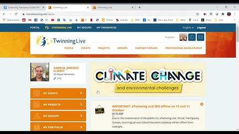 Login in etwinning Live and and access to Twinspace project