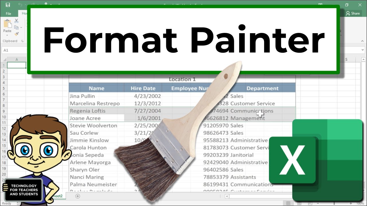 The Excel Format Painter – Basics and Beyond