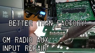 How to fix your GM radio aux jack BETTER than factory!