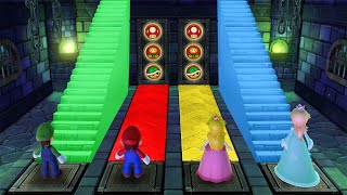 Мульт Mario Party 10 Minigames Mario Vs Luigi Vs Peach Vs Rosalina Master Difficulty