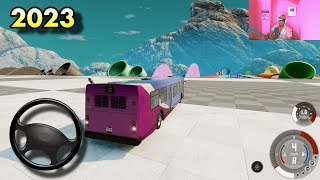 INDIAN BUS DRIVING 🧑‍✈️🚐 | BIGGEST RAMP 😱🫧 | NEW MAP 2023 | BUS GAMEPLAY 2023 screenshot 5