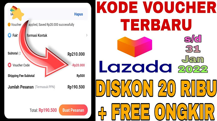 20 Cara Melihat Kode Voucher Lazada, Gratis Ongkir 100%