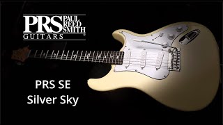 PRS SE Silver Sky   Moon White