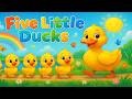 five little ducks learn numbers | fun toddler learning video