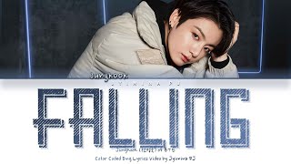 Jungkook from BTS - 'Falling (Original song from Harry Styles)' Lyrics (Color Coded_Eng) Resimi