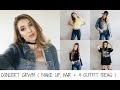 CONCERT GRWM ( MAKE UP, HAIR + 4 OUTFIT IDEAS )