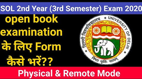 SOL:2nd Year (3rd Semester) Physical & Remote mode