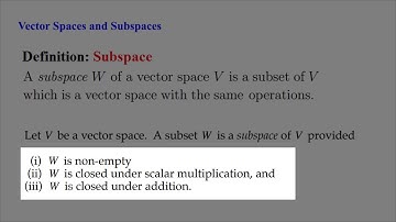 Introduction To Vector Spaces - Part 3