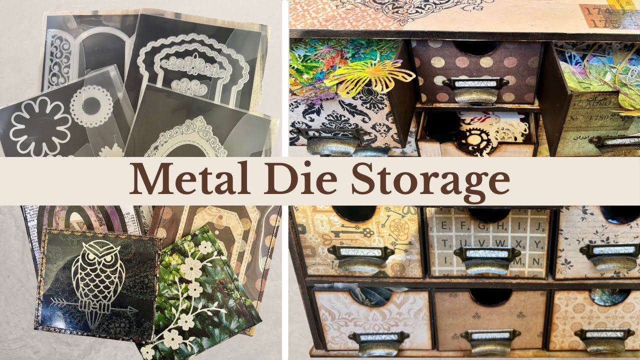 DIY metal die storage idea on a budget| Free bonus!