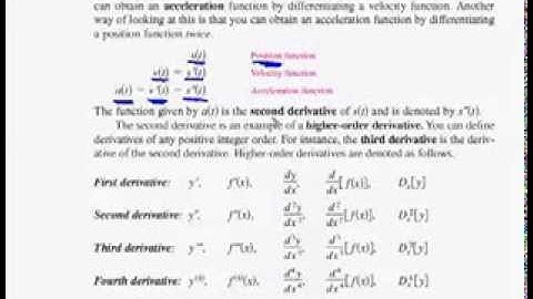3-3 Product, Quotient Rules, Higher Order Derivatives part 2