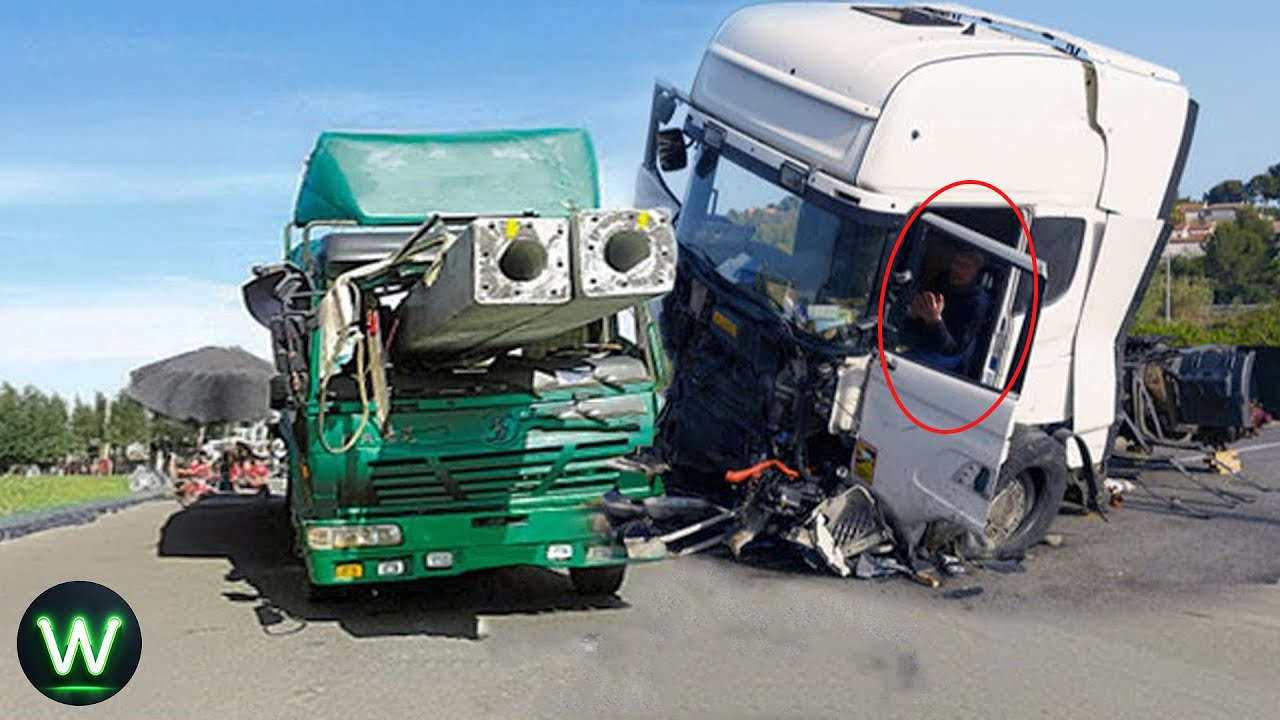 Трагично! Видео почти произошедшего ДТП с участием грузовика, снятое за несколько секунд до катас...