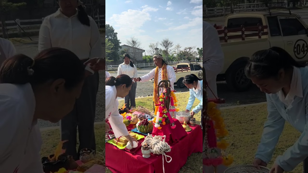 ถวายหม้อบูชาแด่พระแม่ธรณี เพื่อตั้งศาลเจ้าที่ ร้านMountain Villa Coffee & Food Fusion EP978