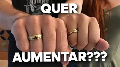 Tem como aumentar o tamanho da aliança de ouro?
