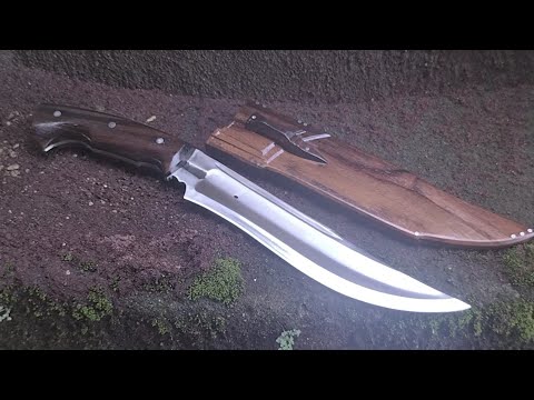 видео: membuat pisau cantik dari potongan bearing bekas/handmade kwalitas cnc