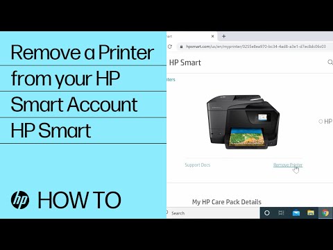 How to Remove a Printer from Your HP Smart Account | HP Web Application | HP