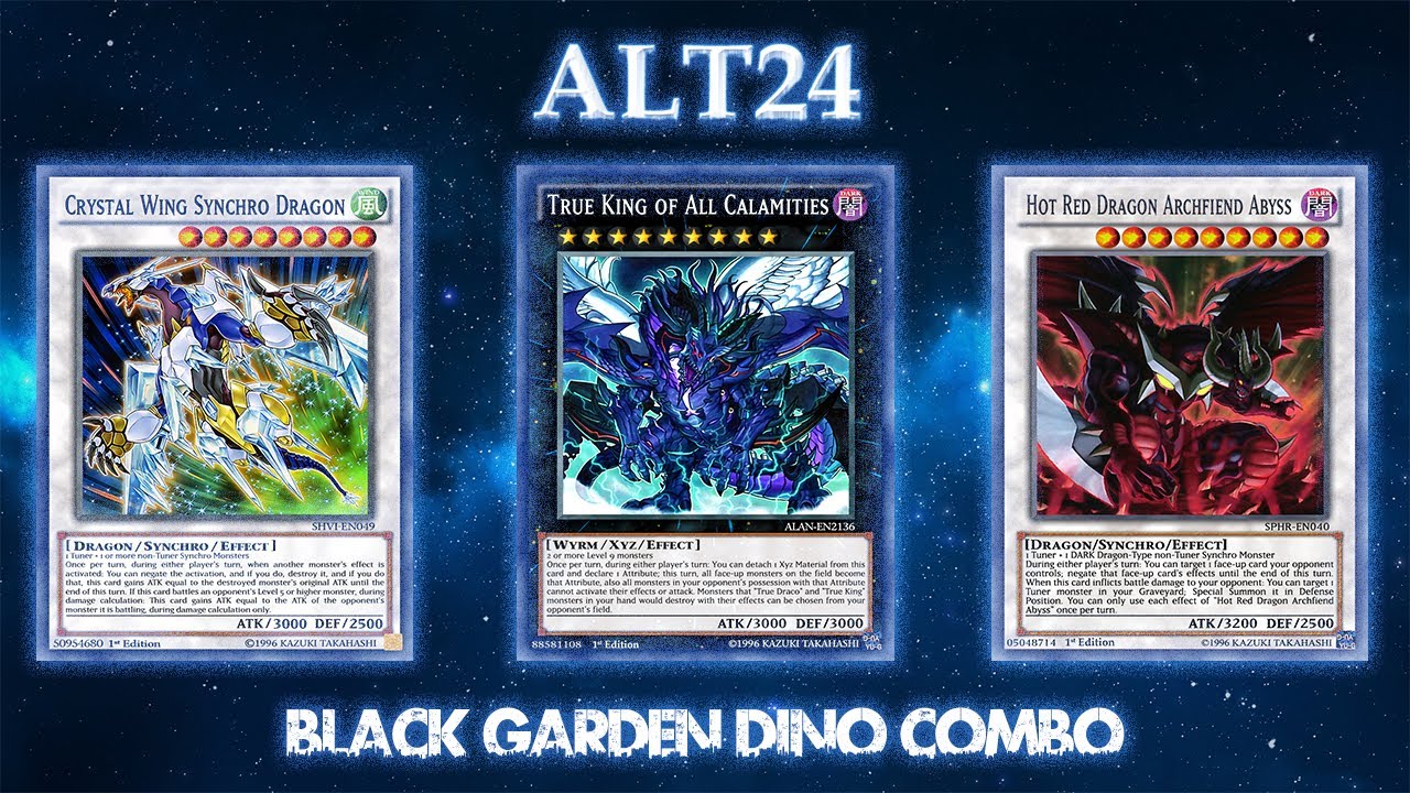 Ygopro Black Garden Dino Combo Link Format Youtube