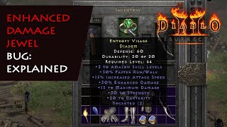 The Enhanced Damage Jewel Bug Explained and How It Can Hurt Your Build - Diablo 2 Resurrected