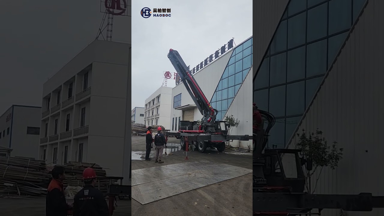 HAOBOC 26m 4x4 Compact Boom Pump: The Ultimate Machine for Tight-Access Sites | Full Demo
