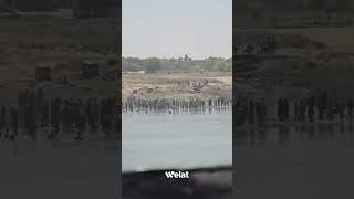 عمليات البحث عن طفل غرق في نهر الفرات بريف دير الزور الشرقي