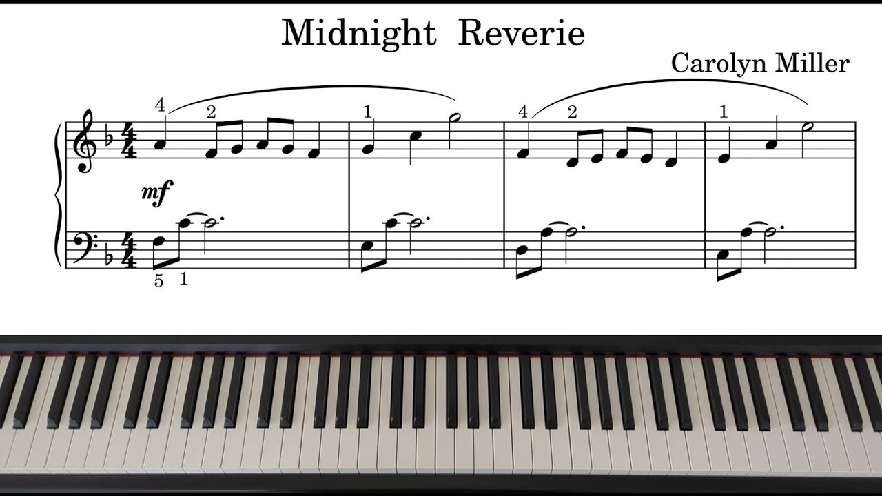 Midnight Reverie - Carolyn Miller | Piano with Sheet Music