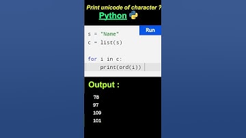 Print Unicode Character in Python ?