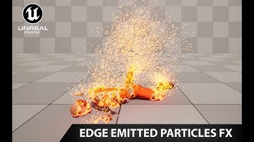 Edge Emitted Particles in Dissolve FX in Niagara UE 5