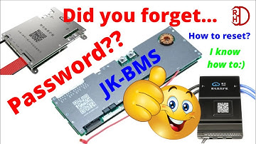 How to reset forgoten password on JK BMS #JKBMS #RH3D