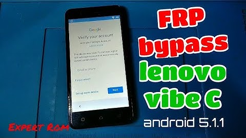 Bypass FRP lock Lenovo Vibe C (A2020a40)