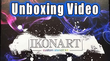 Unboxing - IkonArt Stencil Kit- Hello Cute Crafts
