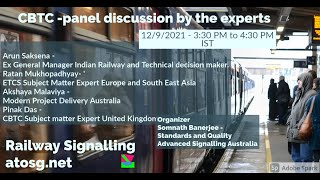 CBTC A panel Discussion by the Experts around the world