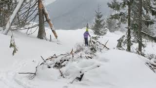 Skiing in Slovakia 2020 - Zoé in Chopok