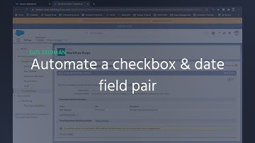 Automate a checkbox & date field pair