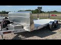 Tsi trailers demonstrating the newly redesigned timpte trailers 1020 ez load drop deck trailer