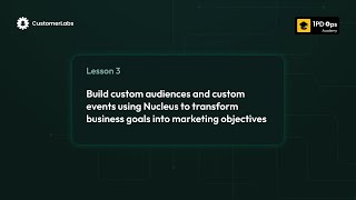 Transforming business goals into marketing objectives using Nucleus | 1PDOps Academy