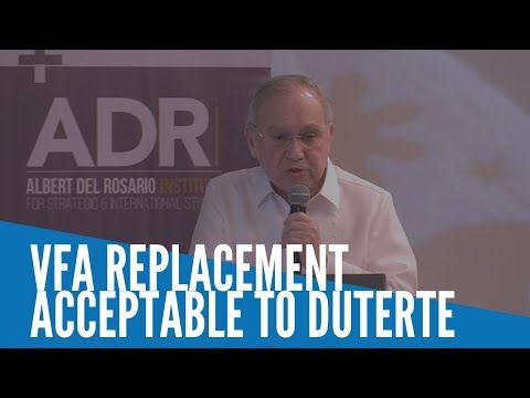 PH envoy says diplomats in search of VFA replacement acceptable to Duterte