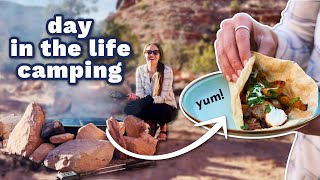 Day in the LIFE OF A CAMPER: leaving home and setting up camp (PLUS new camping meal ideas!)
