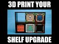 3D-Printable Cube Shelf Storage