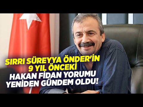 Sırrı Süreyya Önder'in 9 Yıl Önceki Hakan Fidan Yorumu Yeniden Gündem Oldu! | KRT Haber