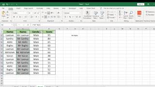 How to add Mr. _ Mrs. in MS Excel Telugu | MS Excel in Telugu screenshot 4