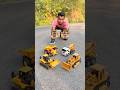 Rc Jcb Excavator Tow Mixer Truck &amp; Dumper Truck Unboxing Tasting 😛