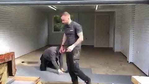 Timelapse Video of a Garage Floor Tile Installation