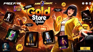 OB54 Gold Store 2026 🤯 Free Toothpaste Bundle Event Free Fire | 9th Anniversary Gold Store Update screenshot 2