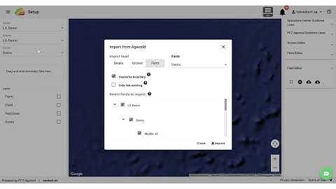 Import/Link Field Boundaries with Agworld