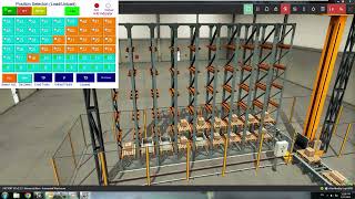 Factory IO Scene 7 Automated Warehouse System W/ AB PLC RSLogix5000 Program, FactoryTalk View Studio